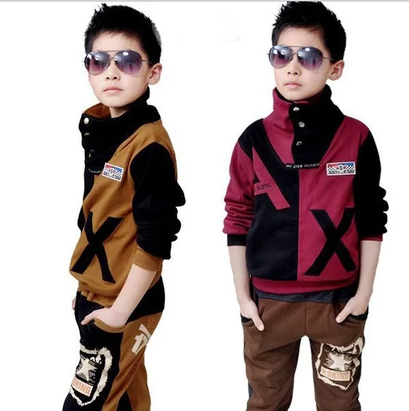 New Arrival 2013 Autumn Cool Boys Clothing Set Children Casual Wear