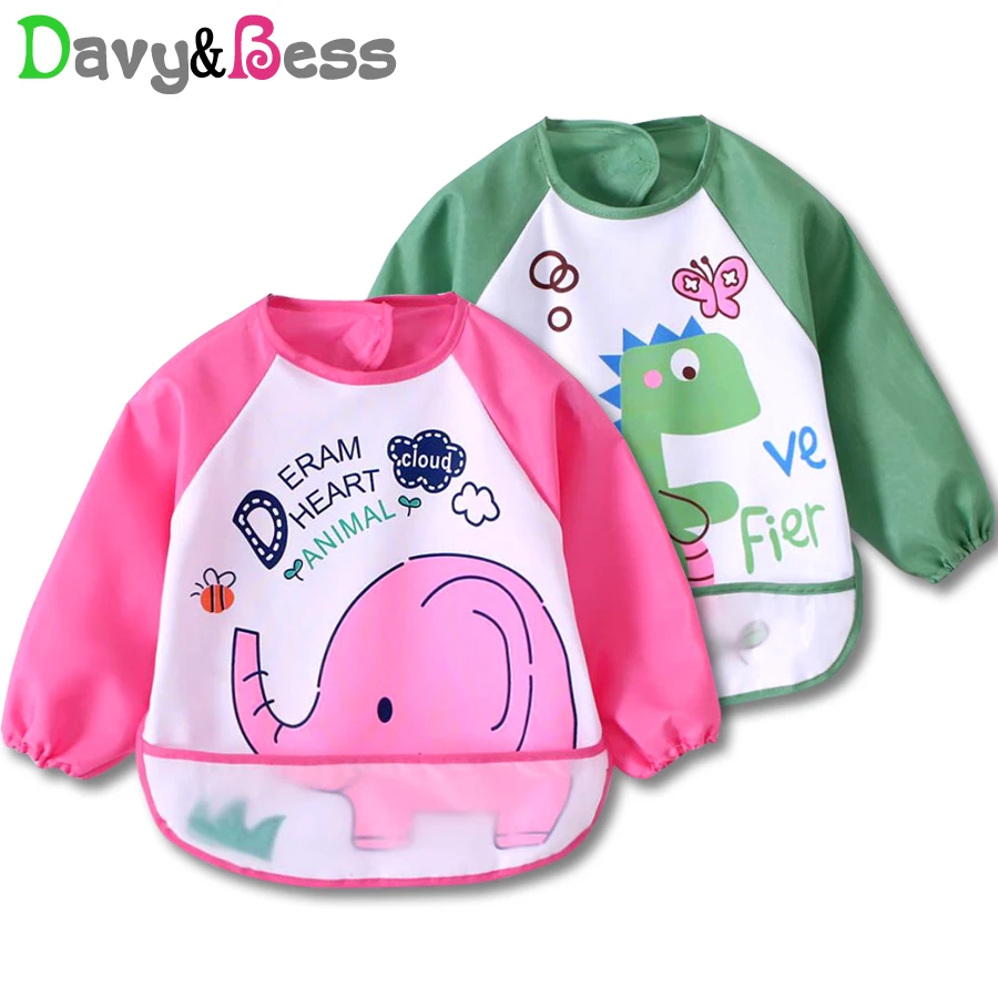 children's bibs with sleeves