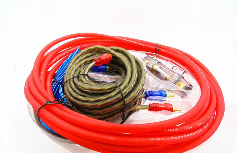 Аудио провод кабель комплект с держателем предохранителя 6GA Автомобильный усилитель сабвуфера усилитель динамик установка
