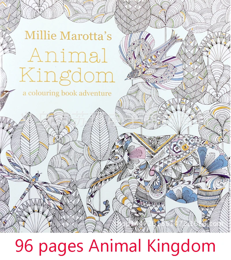 

Secret Garden series Animal Kingdom Animal Kingdom in English coloring book coloring of the decompression graffiti