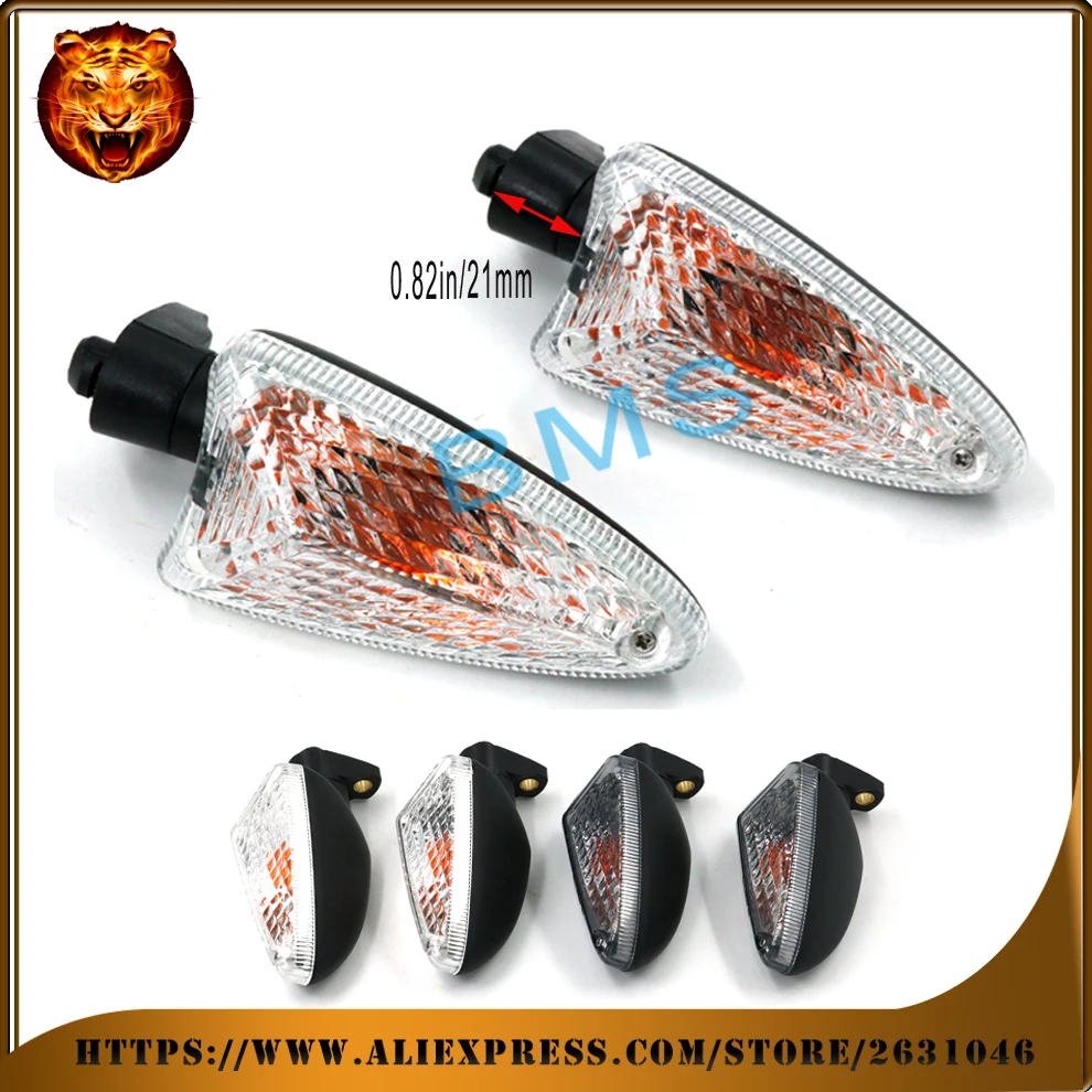 

Blinker Turn Signal Light Indicator Lamp Motocycle Front/Rear For Aprilia SMV 750 1200 Dorsoduro SL 750 Shiver GT Clear/Smoke