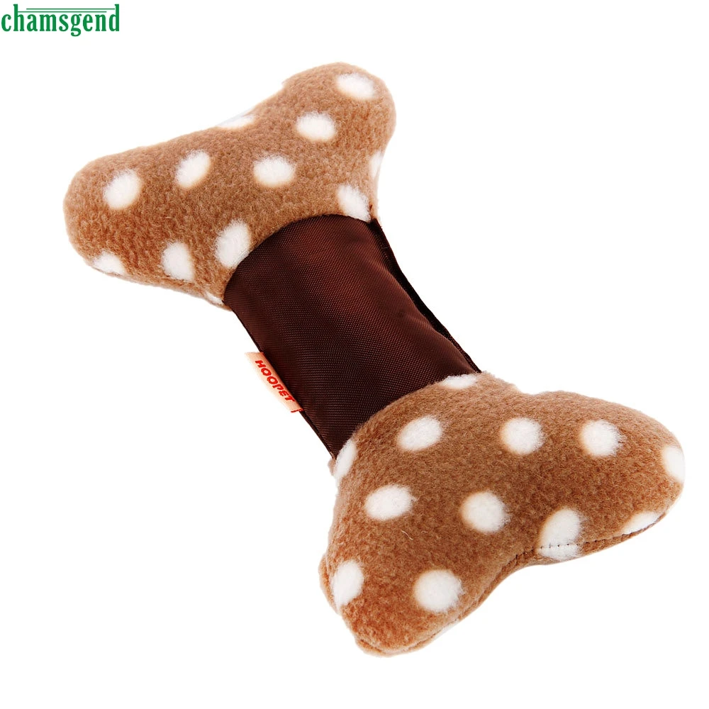 

CHAMSGEND Happy home Pet Puppy dog cat Squeak Bone Toys plush toys interactive sound toys puzzle