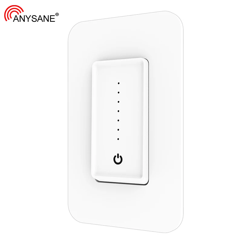 

Anysane Wireless Wifi Dimmer Switch Touch Panel Dimming Wall Switch Compatible Alexa Google Assistant Voice Control
