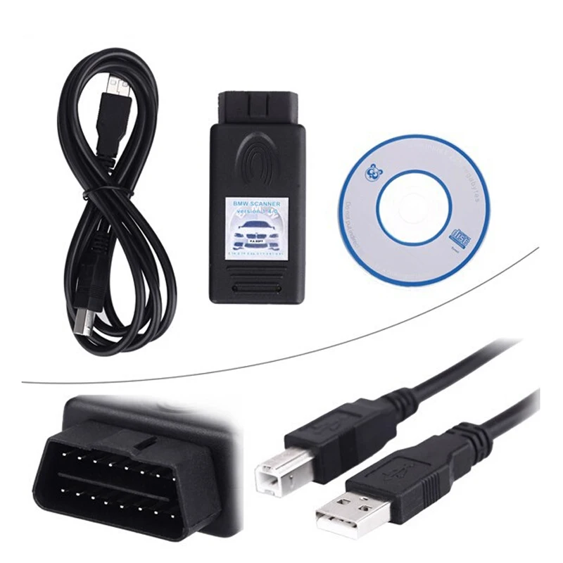 Для BM-W V1.4.0 OBD OBD2 автоматический сканер автомобильный диагностический инструмент разблокированная версия 1.4.0 для BM-W аппарат для чтения кода