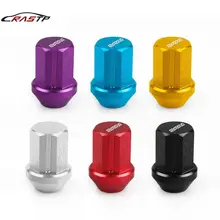 20pcs Car Racing Alloy Aluminum Short Lug Nuts Anti-theft Wheel Racing Lug Nuts Lightweight Wheel Lock Nuts with Logo RS-LN005 new style for rays wheel nuts iron racing official lug nuts 20pcs lock racing lug nuts wheel screw nuts for honda subaru nissna