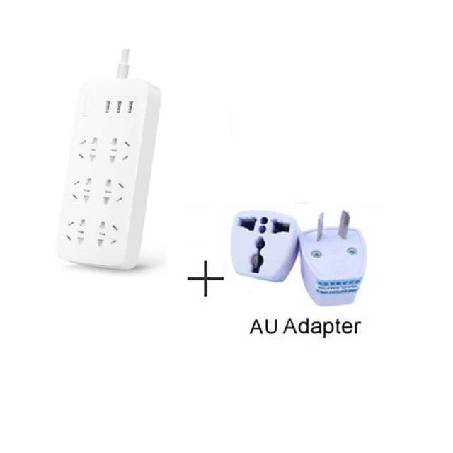 Xiao mi jia mi power Strip 2A Быстрая зарядка 3 USB удлинительная розетка 6 стандартных розеток адаптер ЕС - Цвет: AU Adapter