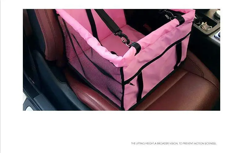 Top quality Foldable pet carrier dog bag for small dogs Waterproof Safety Front Back Seat Dog Cat Car Hammock Carrier Basket (9)