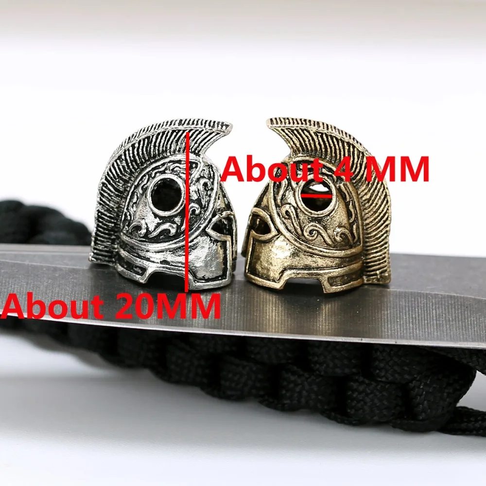 1 قطعة الخرز معدن سحر المتقشف اكسسوارات لل سوار paracord بقاء paracord diy قلادة ل paracord سكين اسهم