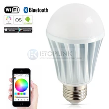 E27 7 Вт яркий rgb Беспроводной WiFi Smart сроки светодиодные лампы для смартфонов Управление 110-240 В 5630 лампы Wi-Fi Управление свет