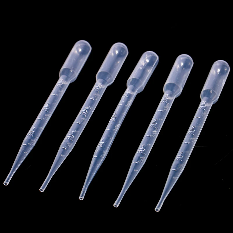

3ml 100pcs/lot disposable plastic pipette Straw Wholesale scale straw for perfume bottle packing tools
