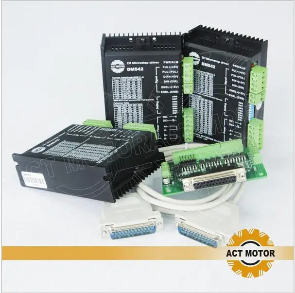 

Free Ship From Germany! ACT 3Axis Stepper Motor Driver DM542 4.2A 24-50V 128micro For Nema17 23 motor Competitive Price