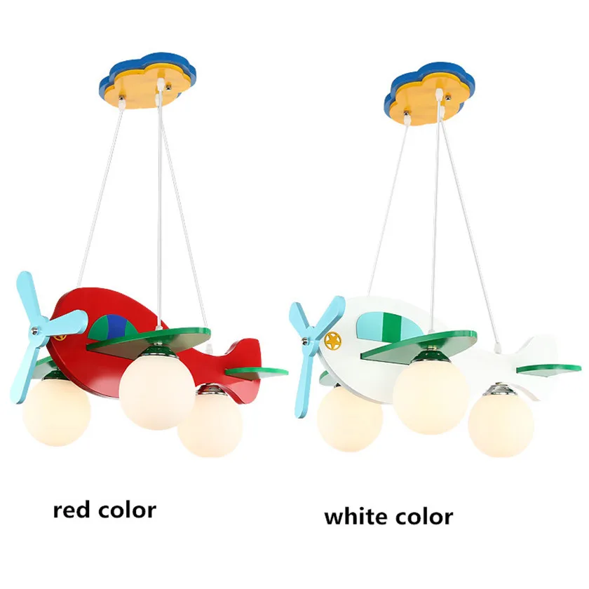 Creative E27 Pendant Lights For Children Bedroom Hanging Lamp Wood 3