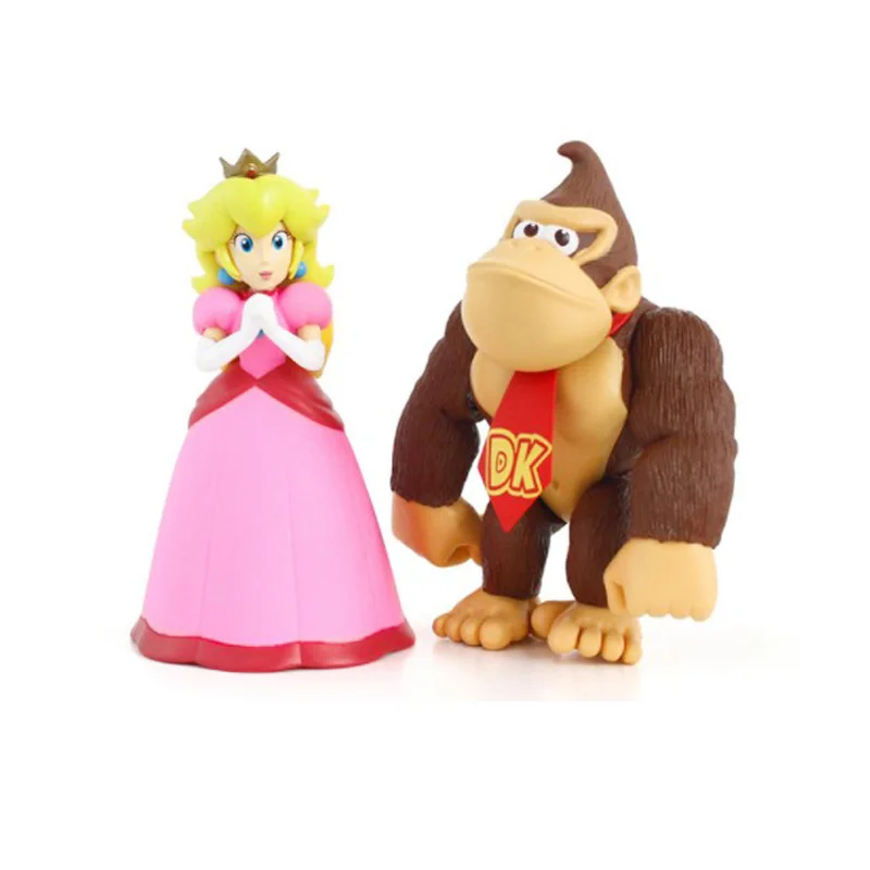 8-13cm Super Mario Bros Boo Ghost Yoshi Luigi Peach PVC Action Figures Figurines Collectibles Dolls Kids Toys For Boys Girls