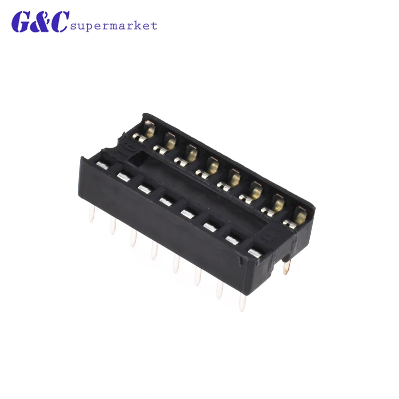50 шт DIP IC гнездо адаптера переменного тока PCB припоя Тип 8PIN 14PIN 16PIN &quotсделай