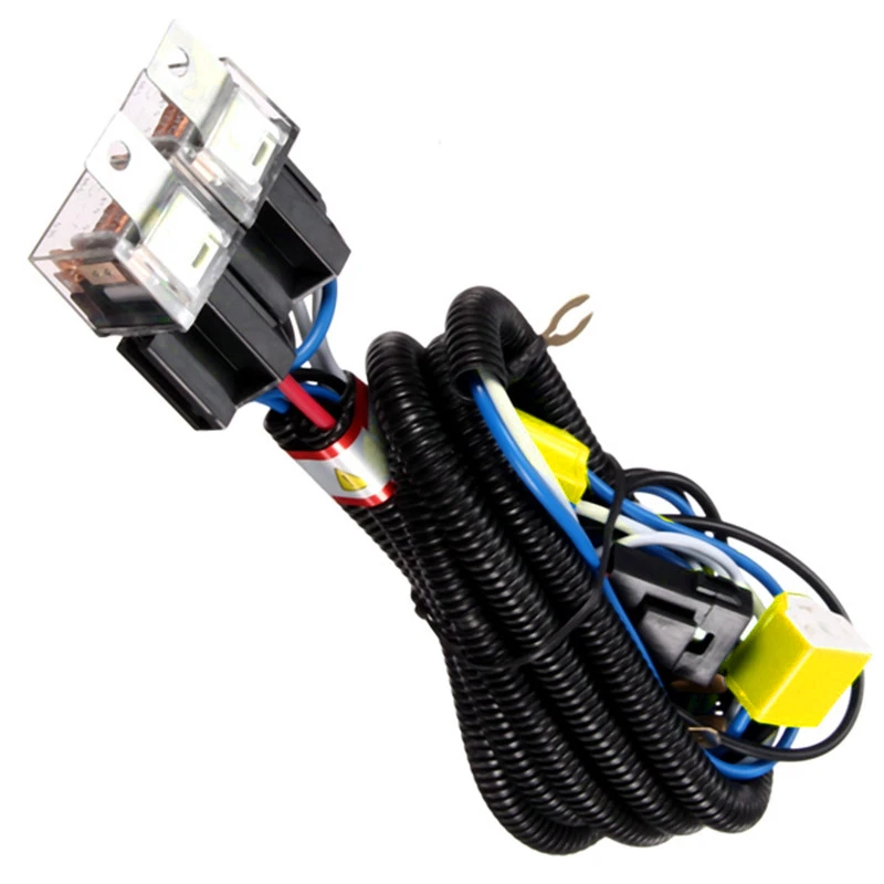 H4 фар Fix Dim провода для освещения системы 2 лампочка для фар разъем для автомобильных фар