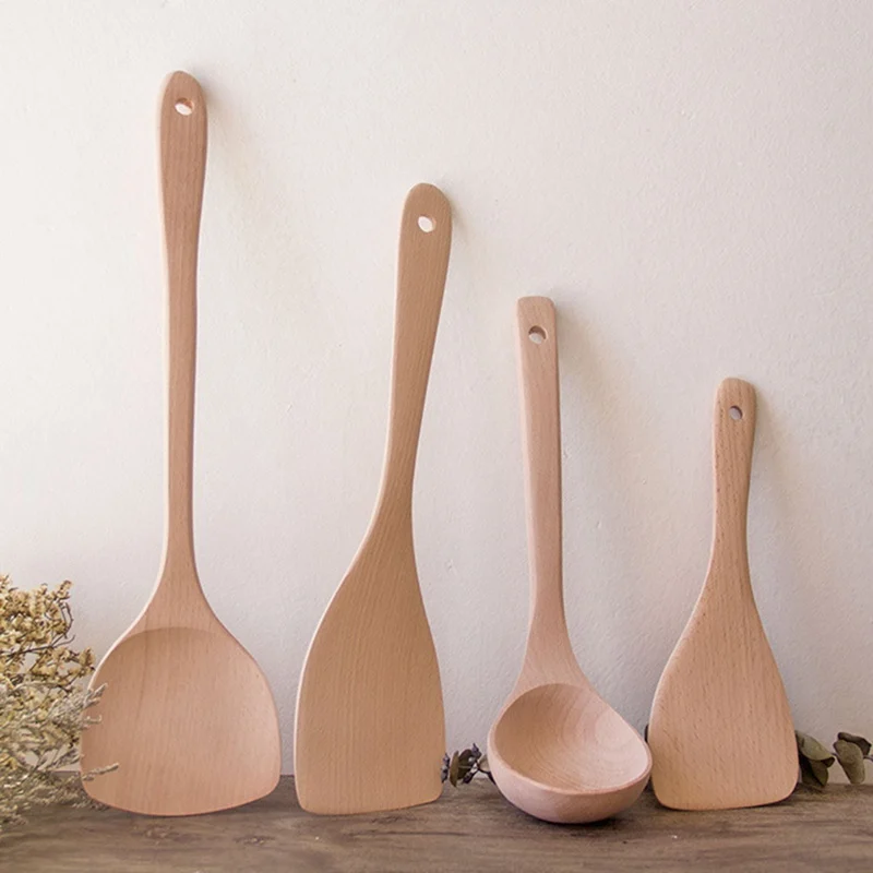 Details about   1Pc Natural Health Wood Kitchen Slotted Spatula Spoon Mixing Holder S