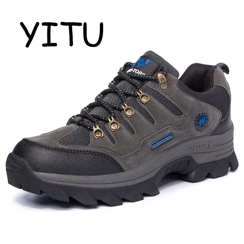 

YITU Summer Mens Camel Hiking Shoes Mountain Trekking Shoes Breathable Outdoor Hiking Sneakers Hunting Tourism Tactical Boots