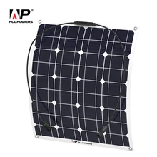 ALLPOWERS 50W 18V 12V Solar Panel Charger Water/ Shock/ Dust Resistant Solar Charger for RV, Boat, Cabin, Tent