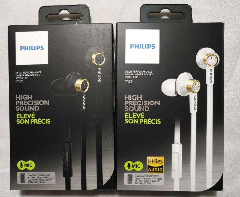 Philips Tx2 HiRes наушники с высоким разрешением HIFI fever наушники с шумоподавлением для huawei xiaomi iphone