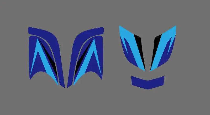 0341 Новый стиль наклейки графические наборы для Yamaha RAPTOR 660 ATV Raptor660|graphics kit|for yamahasticker