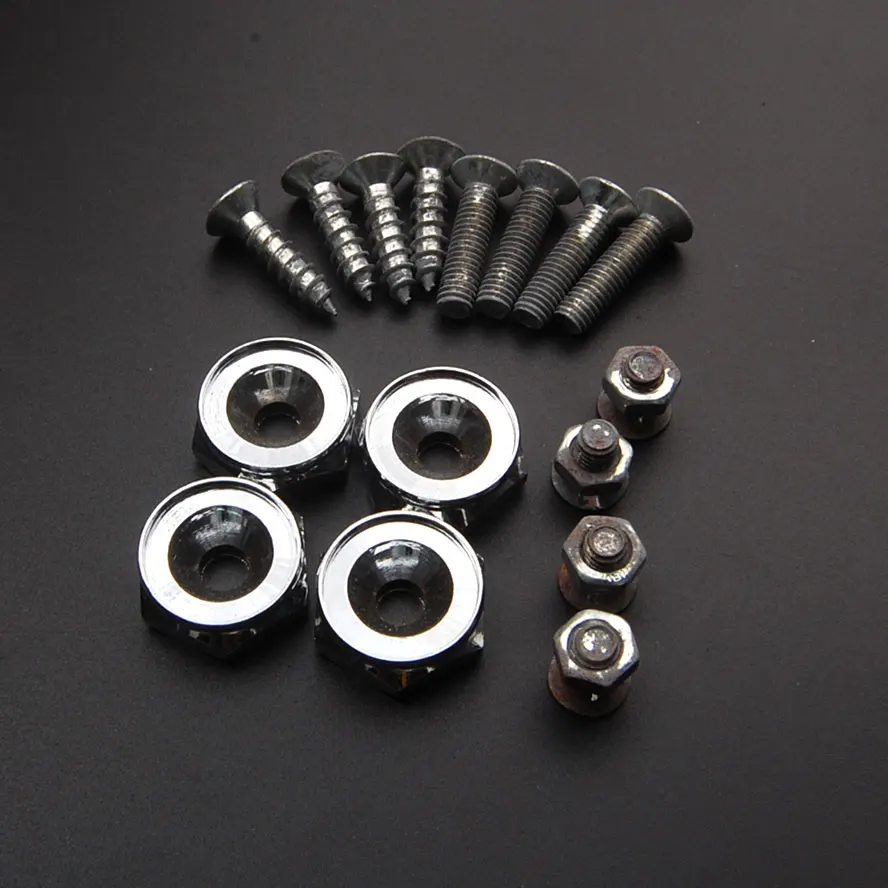 16pcs License Plate Frame Bolts Screws 25mm Fasteners for VW Golf