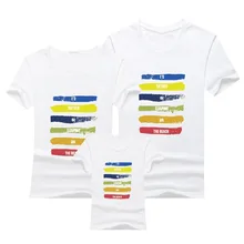 2019 Family Look Father Son Clothes Fahion Cute Pattern Family t-shirt Family Matching Outfits Printed tshirts Family Clothing