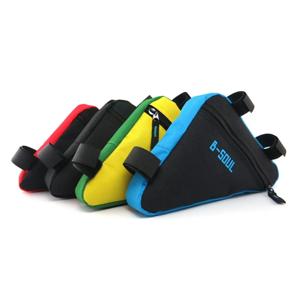 

Bicycle Frame Bag Front Tube Bag Bike Pouch Holder Saddle Panniers 4 Colors Waterproof Triangle Cycling Saddle Bag #YL10