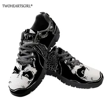 Twoheartsgirl сахарный череп мужские кроссовки сетчатые вулканизированные туфли на шнуровке легкая мужская обувь удобные дышащие кроссовки