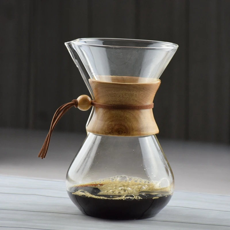 FREE SHIPPING CHEMEX Style Coffee Brewer 3 6 Cups Counted Espresso Coffee Makers Coffee Machine ...