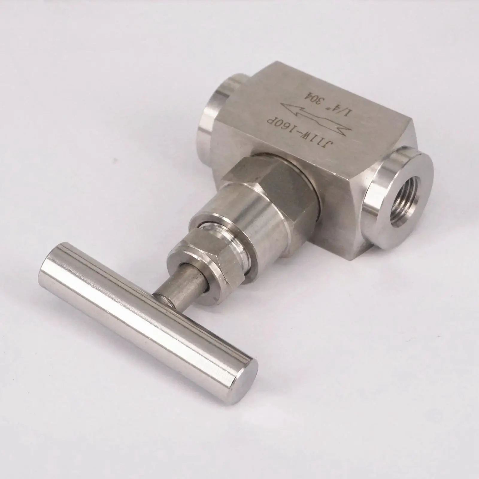 1/4 &quotBSP Женский SUS 304 нержавеющая сталь управления игольчатый клапан 2250 PSI Вода