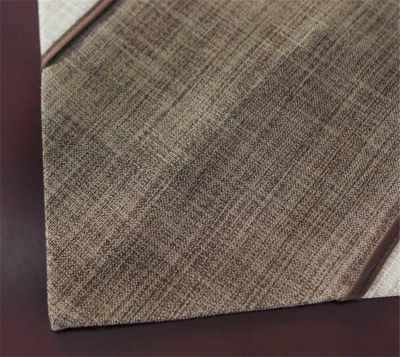 Lanweini Modern Minimalist Style Retro Solid Stripe Table Runner Decorative Chinese Classic Table Flag Cabinet Cover Table Cloth