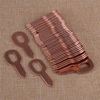 

DWCX New 50pcs Copper Plated Dent Puller Rings for Spot Welding Soldering Car Body Panel Washer 55.5mm Removal Repair Tool