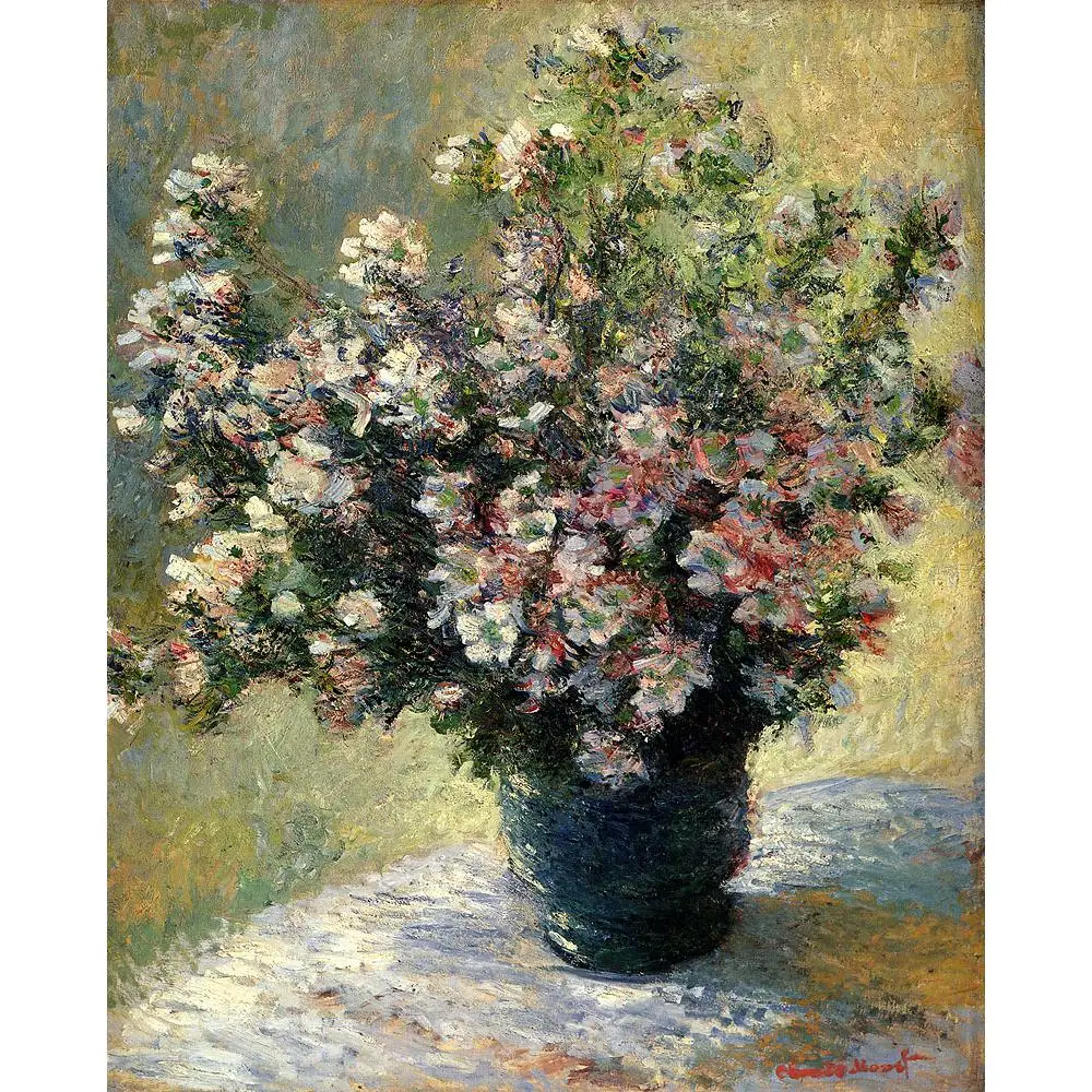 高品質クロード モネ現代アート花瓶の花の油絵再現手塗装 Claude Monet Modern Artoil Painting Vase Aliexpress
