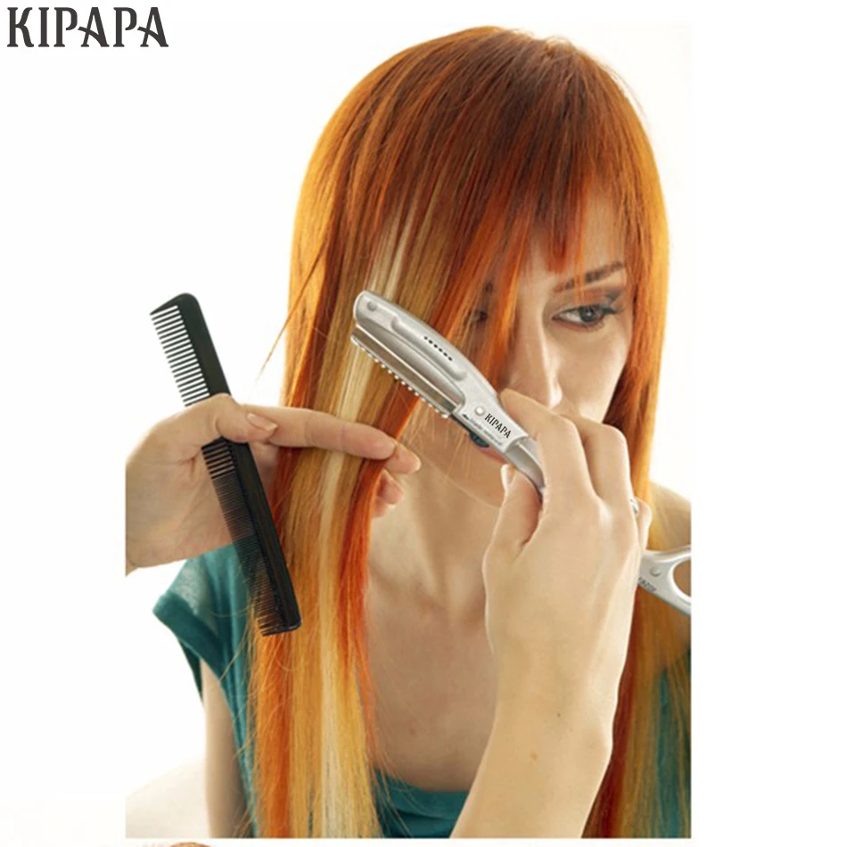 Us 21 55 Ultrasonic Hot Vibrating Razor For Hair Cut Hair Beauty Salon Styling Avoid Split Ends Super Razor Blades In Hair Trimmers From Home