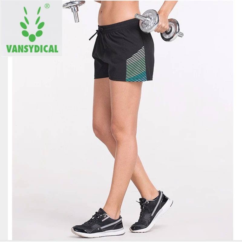 Vansydical шорты для бега для женщины спортивные шорты фитнес тренировка свободные дышащие быстросохнущие шорты для бега женские шорты для йоги