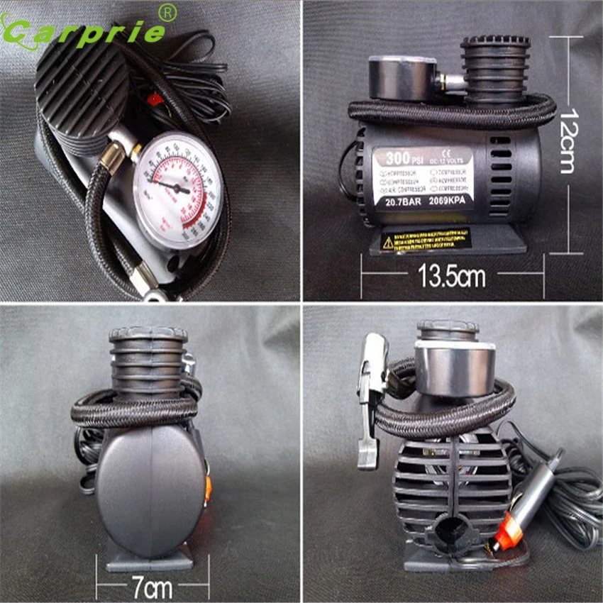 Электрический воздушный компрессор шин насос Портативный 12 В Авто 300 фунтов/кв. дюйм для автомобиля мотоцикла надежная Мода Ap9 дропшиппинг