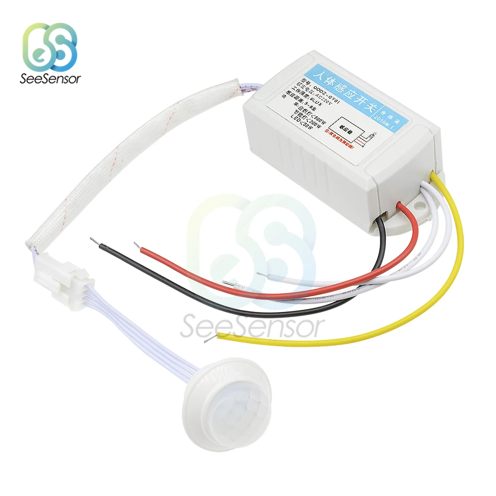

220V Human Body Motion Infrared IR Sensor Automatic Light Switch Intelligent Lamps Controller Sensors For Corridor Stairs