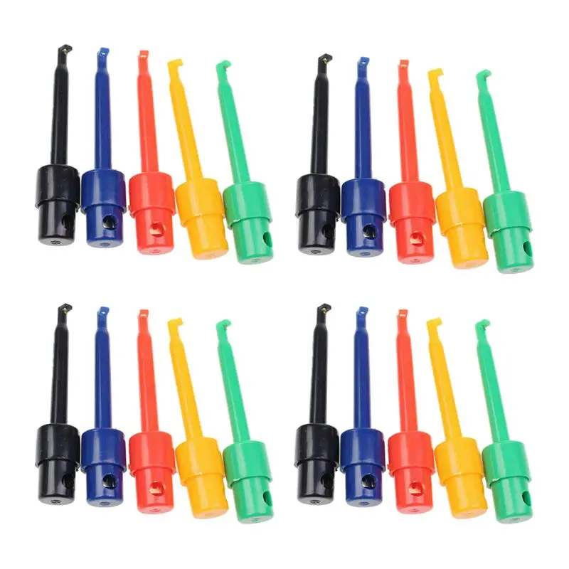 

20PCS Wire Kit Test Hook Clip Grabbers Probe For Multimeter, Arduino, SMT/SMD