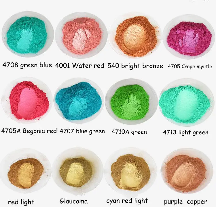 500g 구리 파우더 천연 운모 파우더, 네일 폴리쉬 & 아이 섀도우, DIY 비누, 립스틱용 밝은 반짝이 진주 빛 안개