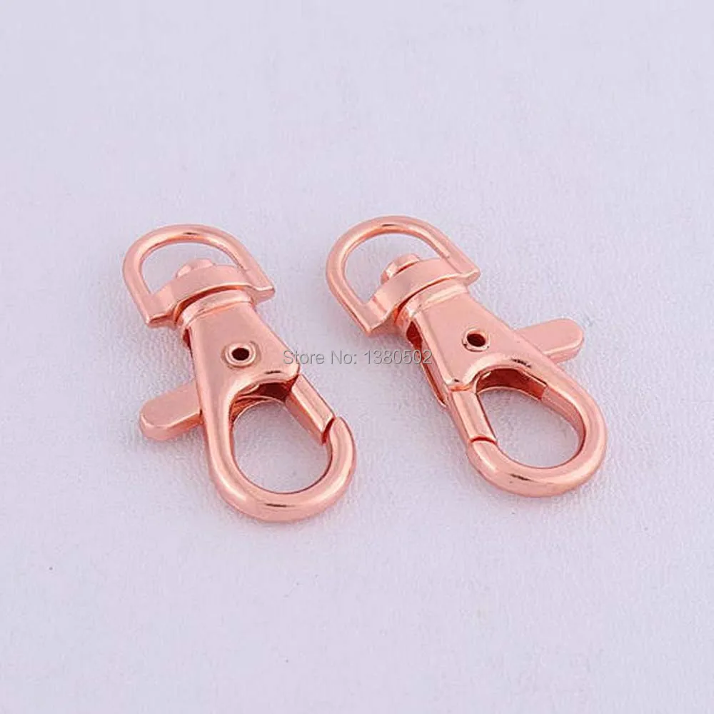 

10pcs Rose gold and copper color Swivel Snap Hooks Clasps Clips for bag , belts ,garment