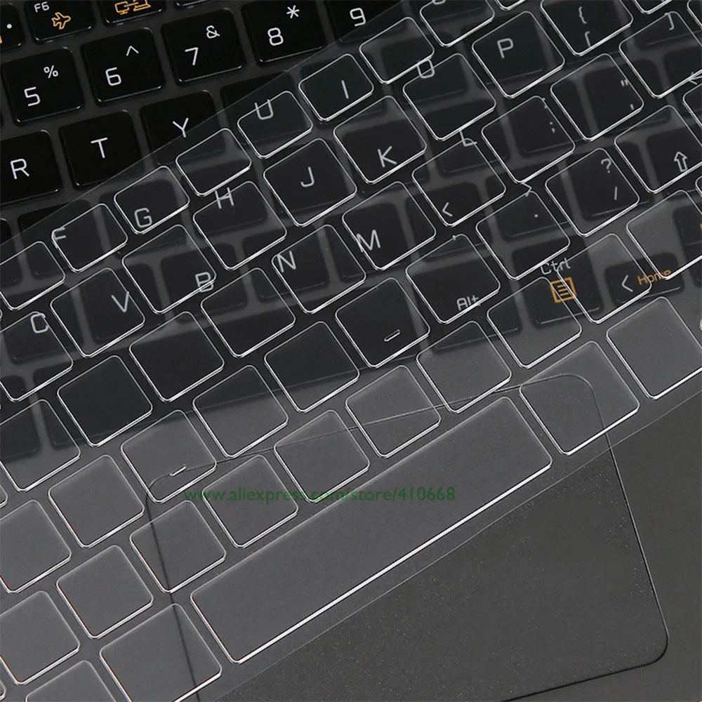 Для LG Gram 17 17Z990 17Z980 17,3 дюймов Чехол для клавиатуры ноутбука Защита кожи ультра тонкий высокий прозрачный ТПУ