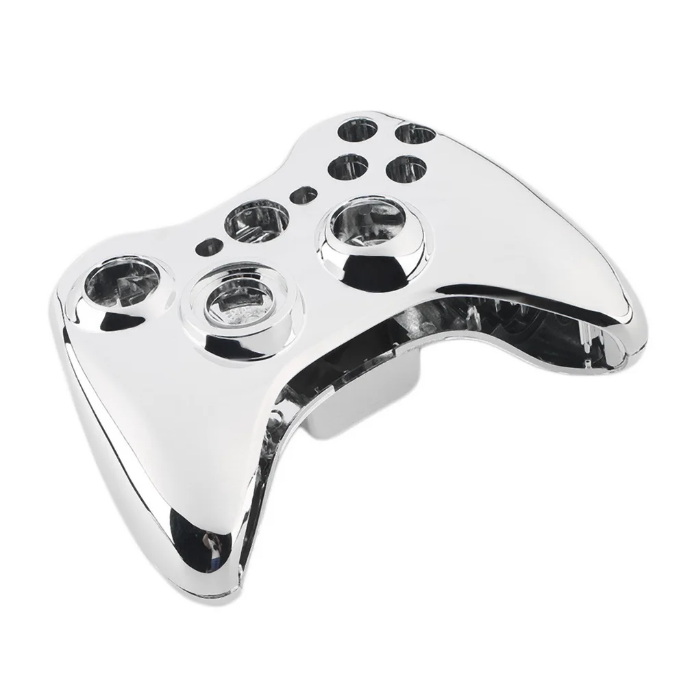 Заказной хромированный серебристый корпус контроллера для Xbox 360 корпус с полностью хромированными золотыми кнопками вставки аксессуары