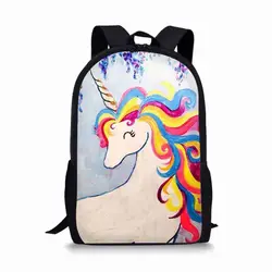 Школьные сумки, оригинальный дизайн, принт единорога, рюкзак для девочек-подростков, 2018, фирменный рюкзак для ноутбука, Mochila, Модный