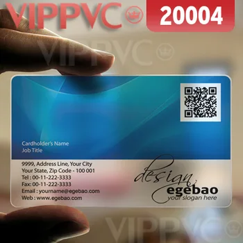 

20004 clear business cards - matte faces transparent card thin 0.36mm