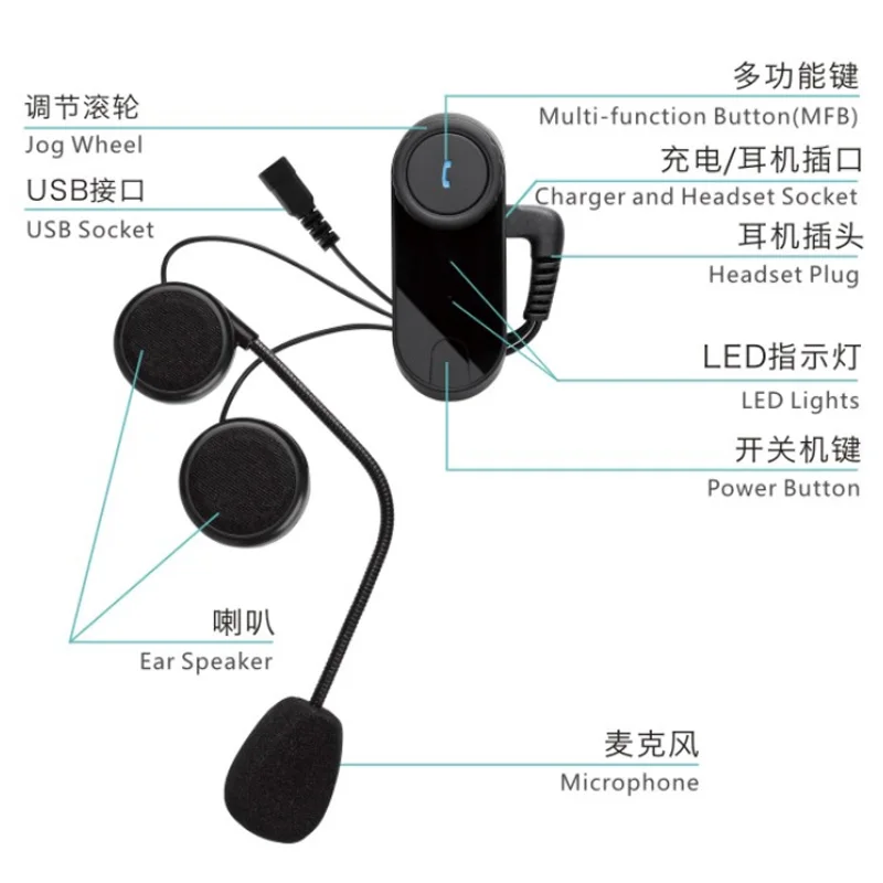 Бесплатная Доставка! Новая версия мотоциклетный шлем Переговорная Bluetooth