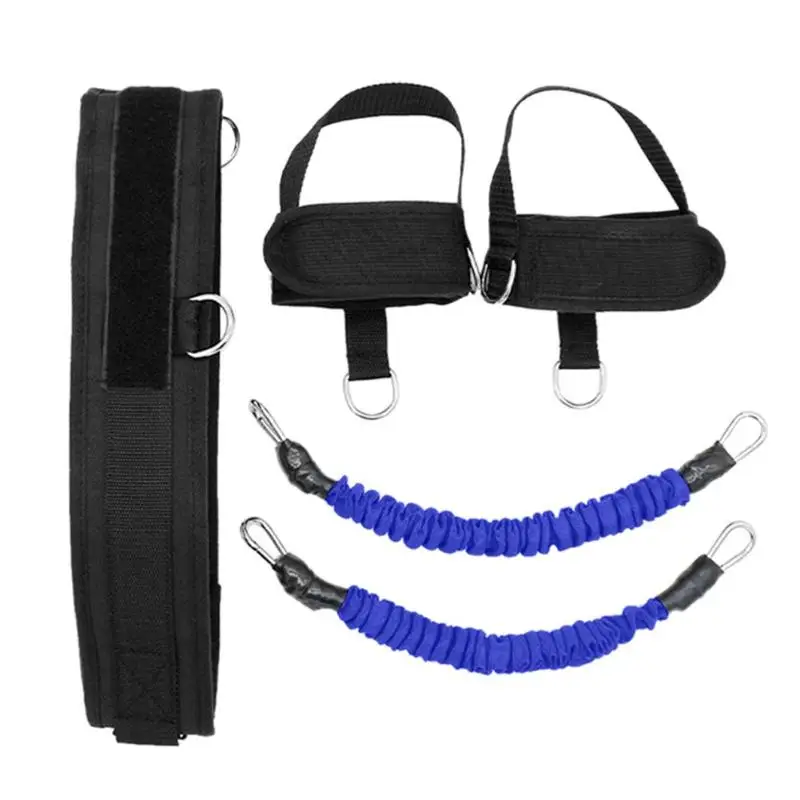 Портативные приспособления для тренировки прыжков эластичные ленты для экспандер для груди, для фитнеса резинки сопротивления для волейбол Футбол тренировка выносливости ног - Цвет: Синий