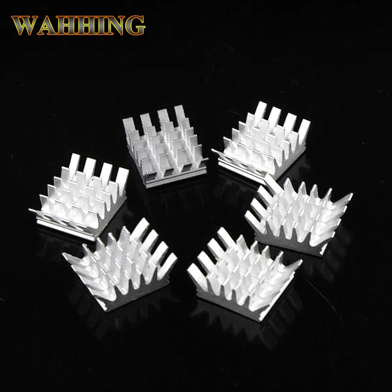 

10pcs Computer Cooling Fin Radiator Aluminum Heatsink Heat sink for Electronic Heat dissipation Cooling Pads 13*14*6mm HY594