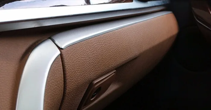 Car Stainless Steel Dashboard Co-pilot Storage Toolbox Panel Decal Trim For BMW 3 series GT 3 4 series  F30 F32 M4 Interior Accessories (3)