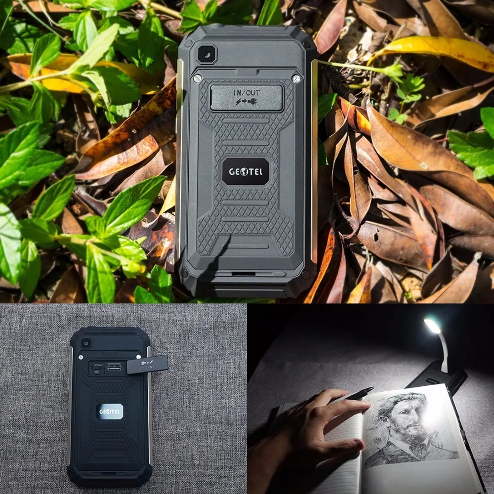 Geotel G1 2GB+ 16GB противоударные смартфоны 7500mAh 5,0 ''Android 7,0 MTK6580A четырехъядерный 1280x720 WCDMA 3G Dual SIM мобильный телефон
