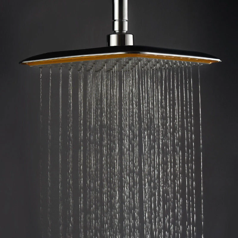 

Large Square Shower Head ABS Chrome Rainfall Shower Head Showerhead Extension Arm Shower Equipment Bathroom Hardware 21.5x21.5cm